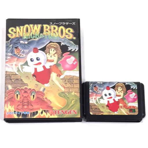 MEGA DRIVE メガドライブ専用 T-48083 スノーブラザーズ SNOW BROS NICK＆TOM ゲームカセット