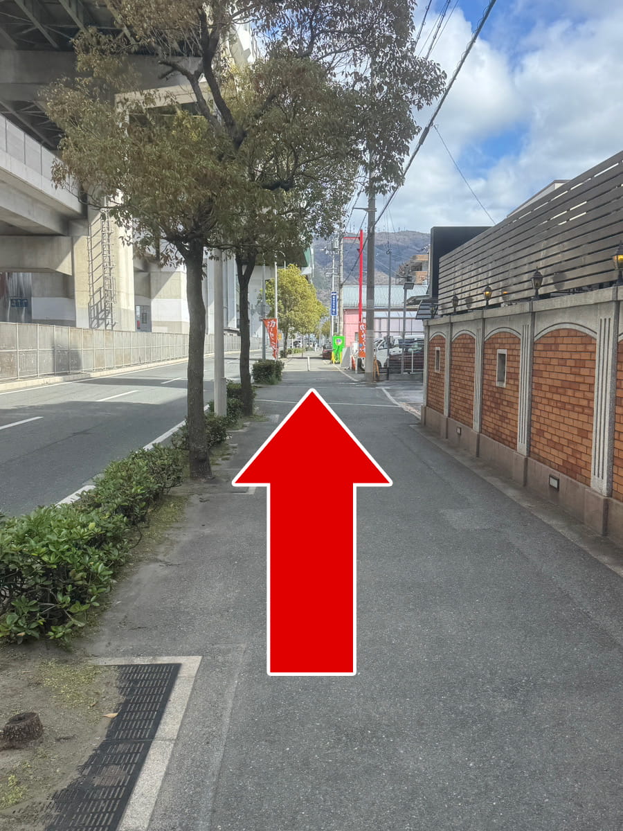 そのまま5分ほど歩く道順写真